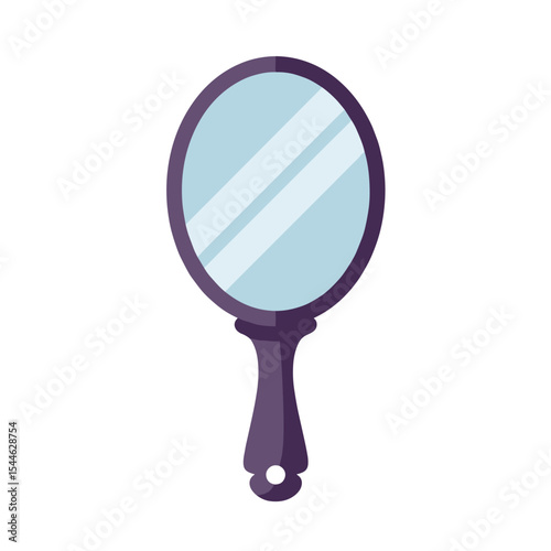 Vintage Handheld Mirror with Elegant Design.