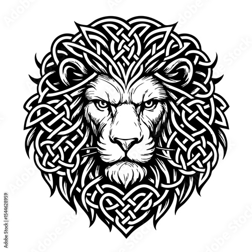lion head vector