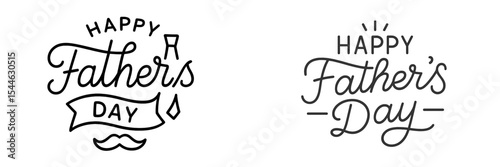 Creative designs celebrating Father's Day with unique typography and playful elements for meaningful gifting ideas