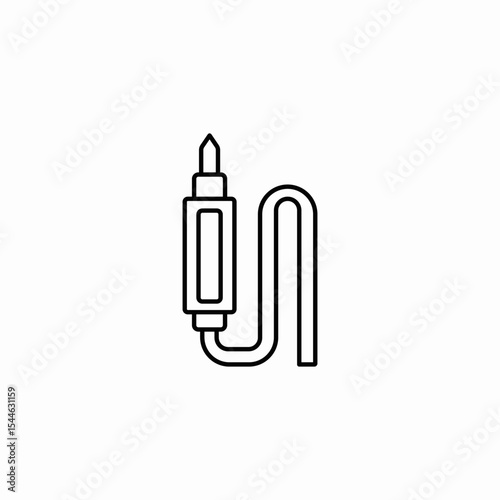 audio jack icon sign vector