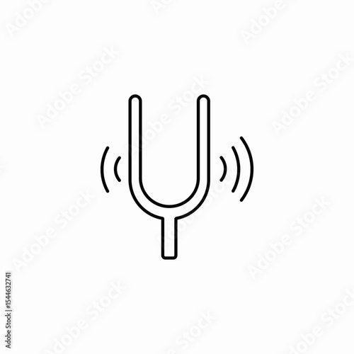 diapason pitch pipe icon sign vector