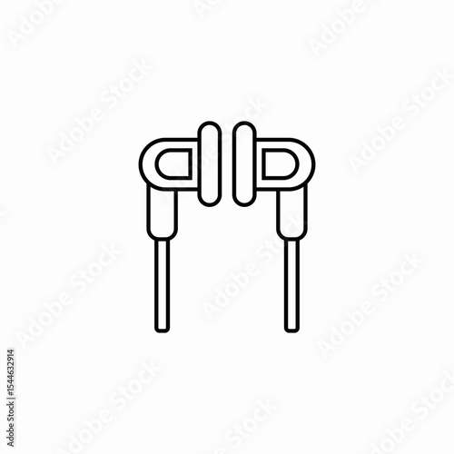 earplugs earpeice icon sign vector