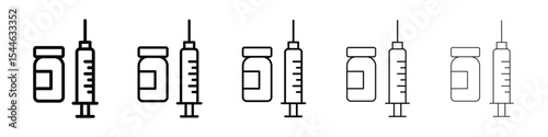Insulin icon filled flat sign concept for web design.