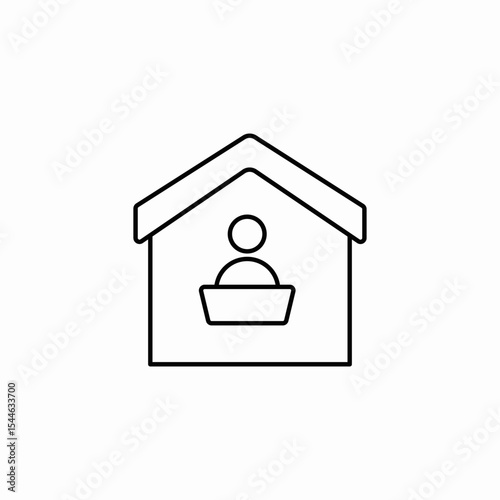 home user icon sign vector