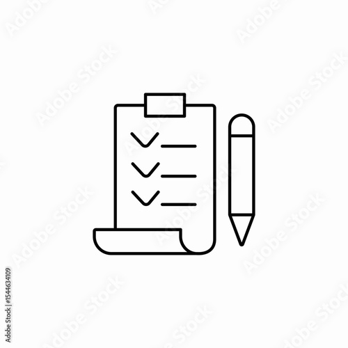 list check icon sign vector