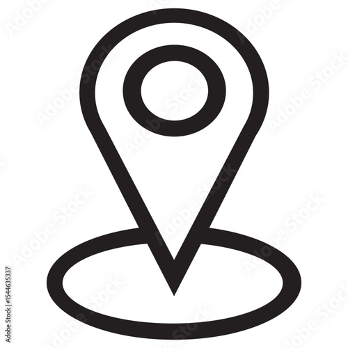illustration of a symbol of peace map location symbol