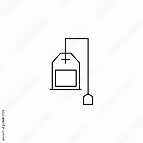 teabag infuser icon sign vector