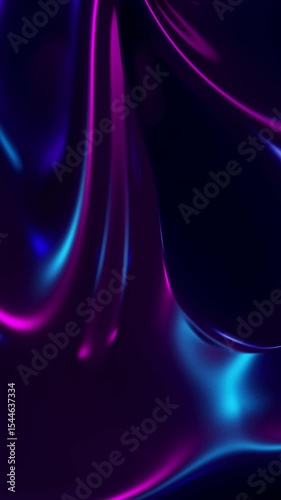 Seamless Loop of Abstract Moving Holographic Neon Background