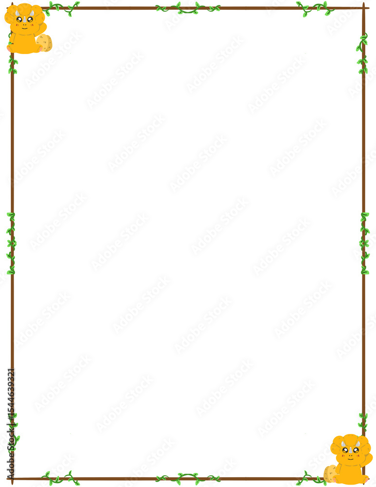 Obraz premium dino frame