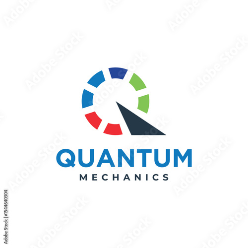 quantum logo design letter mark Q modern minimal concept