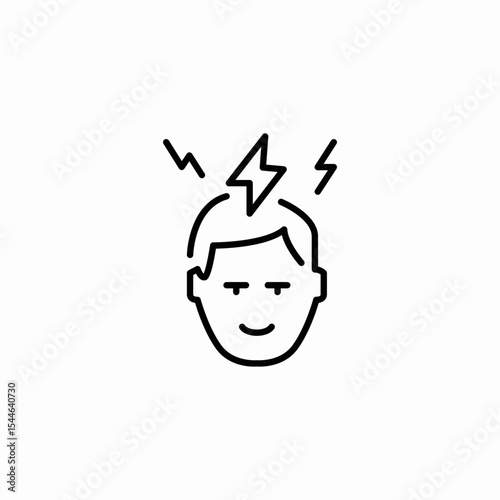 creative spark icon sign vector