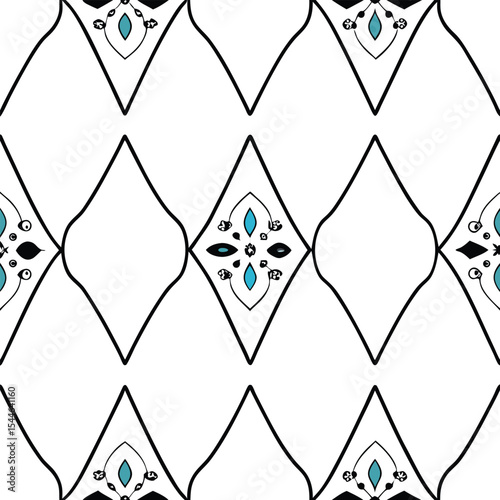 Abstract geometric pattern seamless design