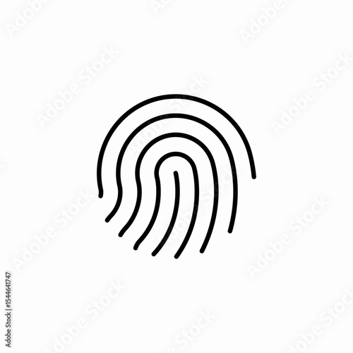 finger print icon sign vector