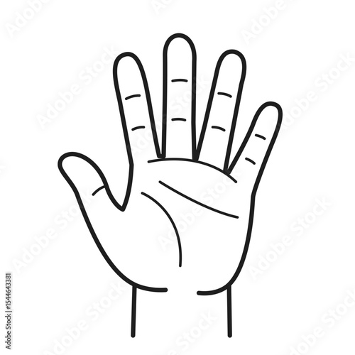 Cartoon outline vector Coloring book or page for kids hand black and white vector illustration