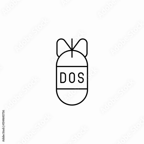 operating system attack icon sign vector