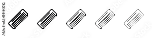 Hair brush icon filled flat sign concept for web design.