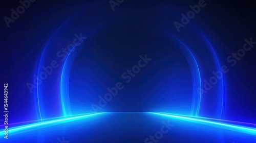 Elegant Blue Gradient Background Showcasing Modern Technological Feel, Bright Lighting and High Saturation Colors Creating a Digital Art Atmosphere with a Minimalist Aesthetic