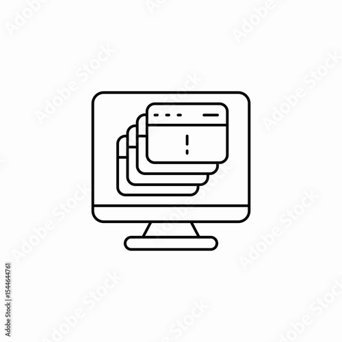 popup flood icon sign vector