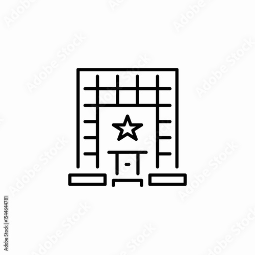police station icon sign vector