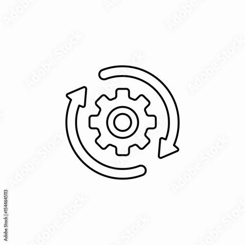 repeated settings icon sign vector