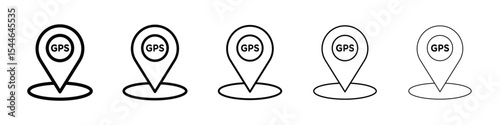 Gps icon filled flat sign concept for web design.