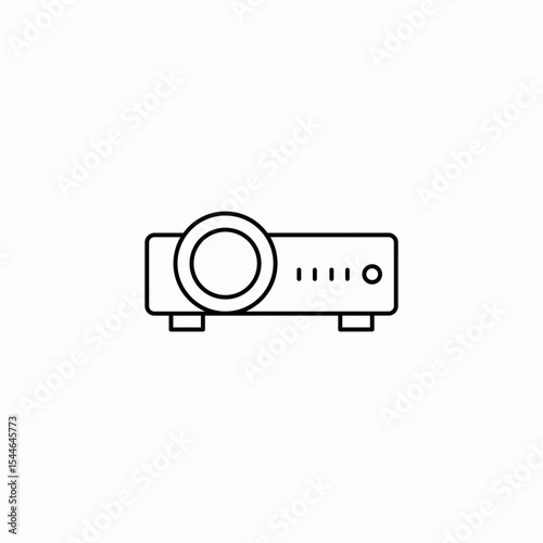 table projector icon sign vector