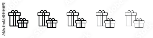 Gifts icon filled flat sign concept for web design.