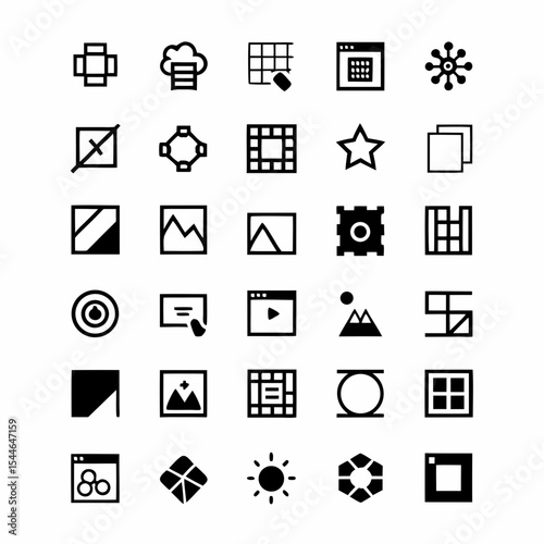 Generate a QR code outline composed entirely of dashed lines, showcasing a clean, minimalist aesthetic.  Ensure high resolution and vector format.