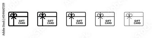 Gift card icon filled flat sign concept for web design.