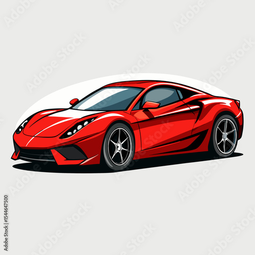 red sport car