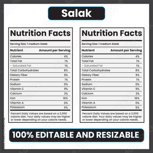 salak nutrition, snake fruit nutrition, salak health benefits, salak facts, snake fruit calories, salak vitamins, salak minerals, exotic fruit nutrition, tropical fruit, fresh salak, salak fiber, sala