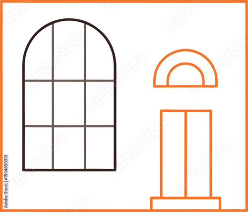 Architectural Design Elegant Window and Door Details