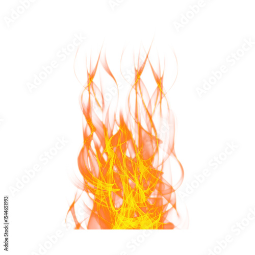 3d Vector illustration of fire flam