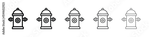 Fire hydrant icon filled flat sign concept for web design.