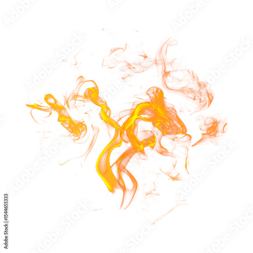 3d Vector illustration of fire flam