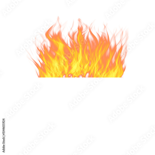 3d Vector illustration of fire flam