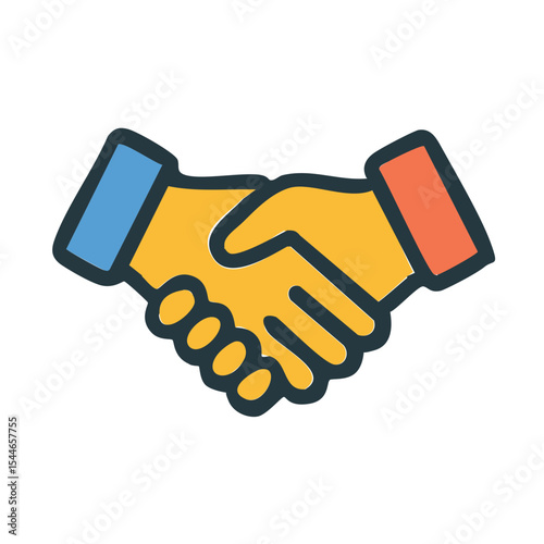 Handshake Agreement Flat Icon