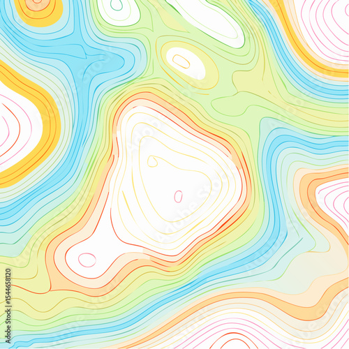topographic line contour map background, geographic grid map, bold vibrant lines