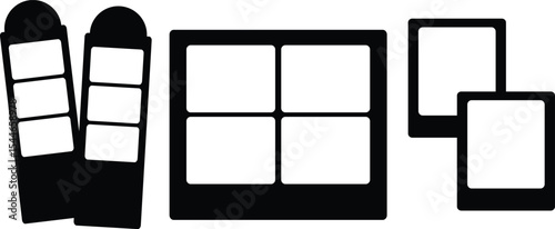 frame photoboth ilustration vector
