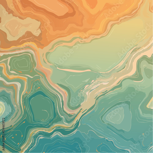 topographic line contour map background, geographic grid map, bold vibrant lines