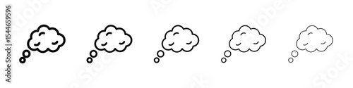 Dream cloud icon filled flat sign concept for web design.