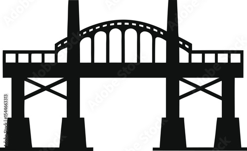 bridge vector illustration on transparent background