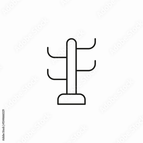 clothes drying rack icon sign vector