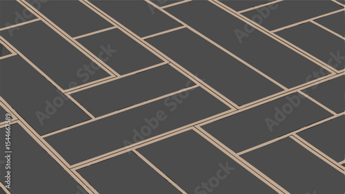 luxury wall tiles with rose gold accent lines and dark surface
