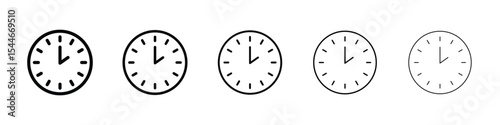 Clock two icon filled flat sign concept for web design.