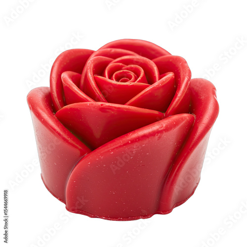 Red Rose Candle: Luxurious Scented Wax Rose for Home Decor