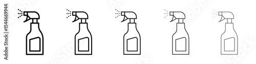 Cleaning spray icon filled flat sign concept for web design.