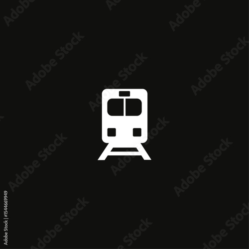 Railway icon logo vector design