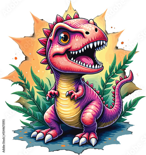 Cute Dinosaur Illustration