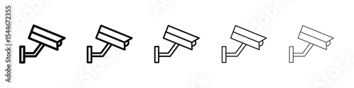 CCTV icon filled flat sign concept for web design.